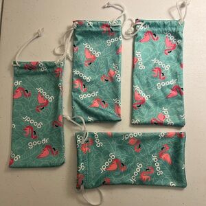 Lot of 4 Goodr pouches for sunglasses